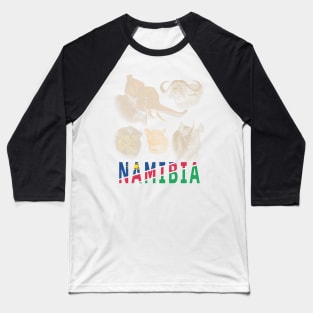 Namibia Big Five Africa Safari Baseball T-Shirt